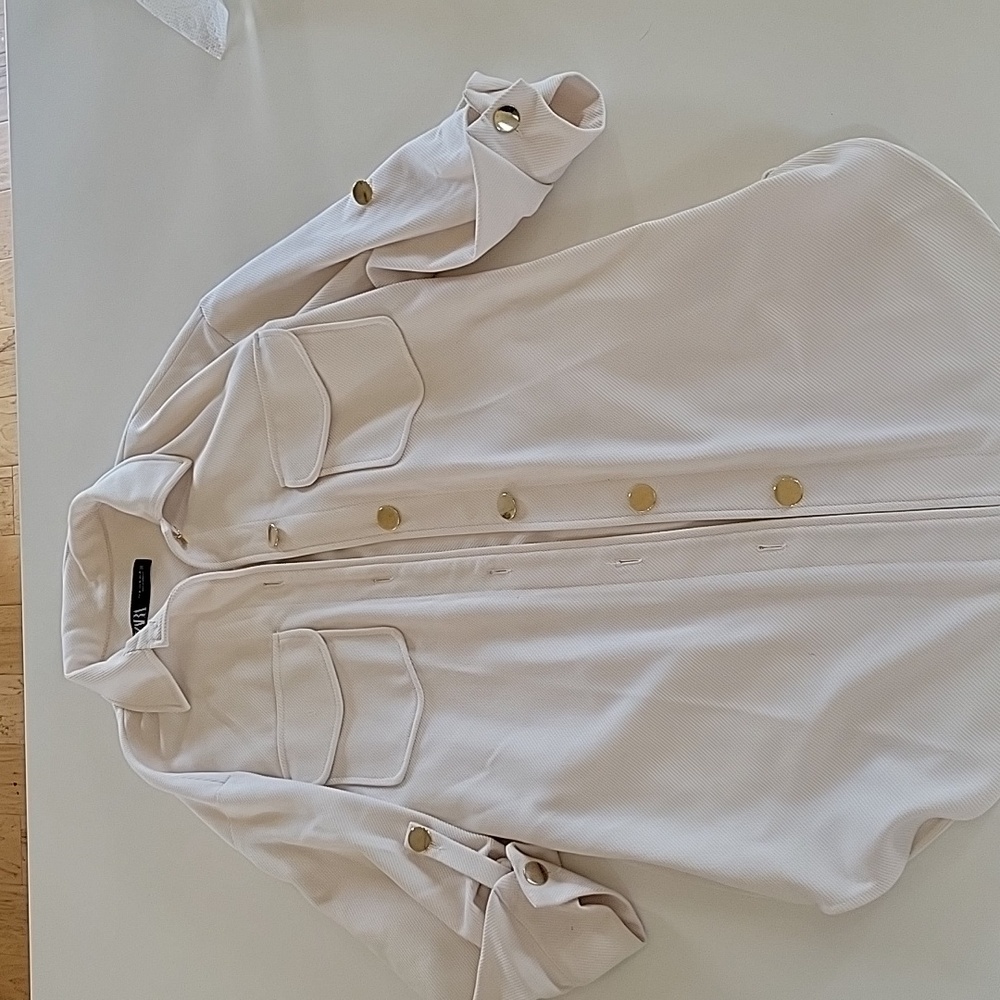 Zara long shacket in size Medium